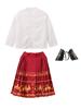 Traje de Actuación para Coro Infantil Hanfu Estilo Chino para Niños Falda Cara de Caballo para Niñas Traje de Actuación de Animación para Estudiantes de Primaria