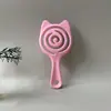 Novo Pente Portátil Fofo Mini Pente Pequeno para Menina Quarto Viagem Pente Massageador Cabeleireiro Pente Vazado Costela
