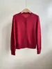 BORBOTIE Ropa de Punto para Mujer 2026 Otoño/Invierno Nueva Moda LP Cardigan de Cachemir de Manga Larga de un Solo Botón con Cuello Redondo