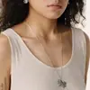 Estilo Casual Elfo de las Flores Ruomi Colgante Naxi Dongba Collar Largo Versátil Diseño de Nicho Collar para Mujer