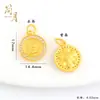 Acessórios DIY Banhados a Ouro Antigo que Preservam a Cor com Pingente de Flor de Rosa Cravejada com Diamantes, Globo Borboleta com Diamantes e Pingente Banhado a Ouro Real