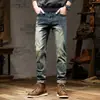 Jeans de hombre de moda de alta gama para la nueva temporada, pantalones casuales versátiles estilo otoño