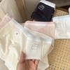 8683 Gatito Cremoso Ropa Interior de Algodón Puro para Mujer Estilo Coreano Ins Linda Cómoda 7A Algodón Puro Antibacteriano Cubierta de Entrepierna Braguita Triangular para Cadera