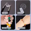 Accesorios separadores de silicona transparentes ultrafinos para pulseras DIY, espaciadores de cuentas invisibles anti-desgaste