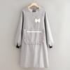 Delantal de Lona Estilo Coreano de Manga Larga para Cocina Hogareña, Bata, Delantal Especial para Catering, Ropa de Trabajo Transpirable Anti-Manchas para Mujeres