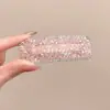 Pinza para el Cabello Brillante con Pedrería de Cristal Estilo Coreano Fresca y Moderna Celebridad de Internet Ins Pinza para Flequillo Pinza Lateral de Moda Pinza BB Accesorio para el Cabello