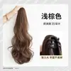 Fábrica atacado de comprimento médio cacheado cabelo rabo de cavalo peruca renda-up grande onda artificial cabelo baixo rabo de cavalo alta gravata rabo de cavalo geração de cabelo