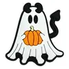 Lindos Accesorios de Zapatos de Dibujos Animados de Fantasma Charms para Zapatos de Halloween Decoraciones de Tiras para Zapatos de PVC de Alta Calidad con Clips