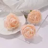 Borde Asado Cabeza de Rosa Coche de Bodas Salón de Bodas Decoración Pared de Flores Flores Artificiales Decoración de Caja de Regalo para el Día de San Valentín Flores Falsas Flores de Seda