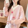 Sudadera Jacquard de Dos Piezas de Tendencia para Mujer 2025 Nuevo Estilo Coreano de Primavera y Otoño Suelta Informal