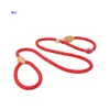 Correa de entrenamiento para perros tipo ahorque de alta resistencia, correa de nylon anti-tirones para perros medianos y grandes, correa tipo cadena P de diseño integrado con mango de cuero suave para labrador pastor alemán, combo de correa y collar para perros de nailon de alta densidad