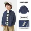 Chaqueta Camisa de Mezclilla para Niños Otoño 2026 Nuevo Estilo Primavera y Otoño Camisa Ropa Infantil Top para Niños Tendencia