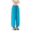 Pantalones Casuales de Secado Rápido para Mujer para Exteriores, Pantalones de Paracaídas Finos y Transpirables de Verano, Pantalones Cropped de Moda Tendencia para Hombre