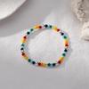 Pulseira Arco-Íris de Prata de Lei 925 para Mulheres Verão Rosto Sorridente Coração Urso Nuvem Design de Nicho Ins Nova Tendência 2025