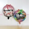Nuevos globos redondos de papel de aluminio de 18 pulgadas de Halloween de Yiwu - calabaza, fantasma, calavera decoraciones para fiestas de broma