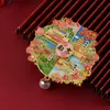 Imanes de Nevera Metálicos Hoja de Paulownia de Nanjing, Pegatinas Magnéticas del Templo de Confucio y Palacio Presidencial, Souvenirs Culturales y Creativos Turísticos, Regalos de Acompañamiento