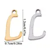 Accesorios de Joyería DIY de Acero Inoxidable de Venta Caliente Transfronteriza, Colgantes de Letras Inglesas Grandes que Conservan el Color, Dijes Decorativos para Pulsera y Collar