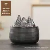Fuente de Agua Moderna para Sala de Estar para la Riqueza, Pequeña Decoración Feng Shui Circulante para Mejorar la Fortuna para Escritorio de Recepción de Oficina, Decoración de Alta Gama