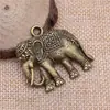 37X34Mm 6.7g Multicor DIY Liga de Zinco Joias Pingente de Elefante Tailandês