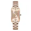 Reloj de Mujer Baopele para Transmisión en Vivo de Tiktok, Superventas, de Dos Manecillas, Incrustado con Diamantes a la Mitad, Banda de Acero de Lujo Ligero de Moda, Nicho, Impermeable