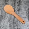 Pala de Madera Sartén Antiadherente Pala para Cocinar Cuchara para Cocinar Phoebe Pala Cuchara de Madera para Arroz Olla Pala Simple de Madera Cuchara para Arroz