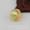 Hongxing DIY Joyería Cobre Color Oro 24K Conservante 17*3mm Sachet Filigrana Hueca Bola Redonda Material Hecho a Mano B535