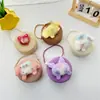 Bolsa infantil Desenho animado japonês bolsa redonda pequena palha orelhas grandes cachorro Urso menina menino transversal troco bolsa pequena