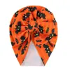 Sudadera con capucha impresa para bebé estilo europeo y americano, hebilla de perlas de pedrería, sombrero, lazo floral, sombrero indio para recién nacido, venta al por mayor