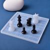 Molde de silicona para ajedrez de gel de cristal DIY espejo ajedrez tridimensional molde resina mesa Amazon