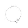 Amor Rocky Plata S925 Flor de Concha Margarita Tobillera Simple de Verano Ajustable Temperamento Joyería Coreana para Pie S4414
