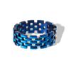 Reloj de acero inoxidable estilo dulce y fresco europeo y americano con anillo Moda para hombre anillo de acero de titanio negro envejecido