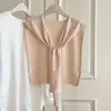 Elegante chal de punto, estilo coreano, nueva prenda exterior de primavera y otoño para mujer, chal de color liso, chal versátil de lana tejida, al por mayor