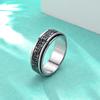 Anillo giratorio de acero de titanio con nudo celta vintage para hombres y mujeres, anillo de acero de titanio de descompresión, pulsera, joyería para parejas al por mayor