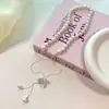 Collar de Perlas de Flor de Iris Azul Cristal de Hielo para Mujer, Collar Deslizante de Lujo Ligero y Alta Gama, Uso Múltiple