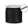Acero Inoxidable Chapado al Vacío Acero de Titanio Aplanado Martillo Cadena Cruzada Cadena DIY Cadena para Accesorios de Hombres y Mujeres Cadena Colgante Cadena en Forma de O