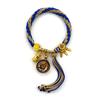 Pulsera de Algodón Tejida Hecha a Mano Thangka Xizang Quinto Maestro Manjushri Zakilam Madre Verde Cuerda de Mano Thangka