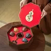 Juego de Té Taza de Arcilla Púrpura Cinco Bendiciones Caja de Regalo Casa Nueva Jubilación Festival de Medio Otoño Regalo de Cumpleaños para Clientes Souvenirs de Negocios