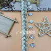 Estilo Étnico Cinta de Algodón y Lino Colgante de Perla de Concha Tejido a Crochet Encaje DIY Dobladillo de Falda Estilo Bohemio Accesorios Textiles para el Hogar