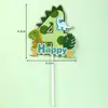 Plug-in Digital para Bolo Cartão de Bolo Transfronteiriço Cartão de Decoração para Assar Dinossauro Crianças Decoração de Bolo de Aniversário Digital