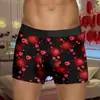 Novedad 2024 Día de San Valentín Calzoncillos Cortos para Hombre Boxer de Cintura Media Ropa Interior Estampada para el Día de San Valentín Europea y Americana de Amazon