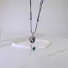 Estilo Medieval~ Colar de Tulipa Ajustável Estilo Casal Pingente Retrô Corrente para Clavícula Geométrica Assimétrica Europeia e Americana