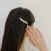 Exquisito clip para mechones laterales de estilo vintage con forma de cabeza de pato y espiga de arroz de cristal, accesorio para el cabello versátil para niñas