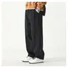 Pantalones casuales de pierna recta para el trabajo, nuevo modelo de primavera, color liso, pantalones simples de pierna ancha, holgados para hombre, modernos, versátiles, pantalones largos