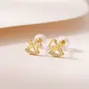 Pendientes de Plata de Ley S925 Yuebao Jewelry Moda Carrusel Diseño Hueco Lujo Ligero Exquisito Cuidado del Agujero de la Oreja Pendientes del Año del Zodiaco