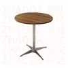 Mesa Cuadrada de Color Nogal para Uso Doméstico, Mesa de Comedor para Uso Comercial, Mesa de Comedor de Madera Maciza para Restaurantes, Mesa de Comedor de Pizarra para Restaurantes de Comida Rápida
