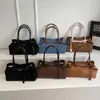 Bolsa Tote Fosca de Luxo para Mulheres 2025 Outono Nova Estampa de Leopardo Retrô Grande Capacidade Acessível Luxo Casual Bolsa de Ombro