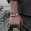 Pulsera Pixiu de estilo nuevo 2024, diseño de nicho, de alta gama, retro, sencilla, estilo chino, dominante, abierta.