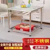 Mesa para Fogata de Acero Inoxidable Uso en Casa de Invierno Juego Completo Un Juego Mesa Cuadrada Calefactora Mesa de Comedor para el Hogar Escritorio de Oficina para Sala de Estar