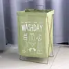 Cesta para Ropa Sucia de Marco de Hierro, Cesta de Lavandería Plegable Grande, Cesta para Ropa Sucia, Cesta de Almacenamiento de Tela de Algodón y Lino para Ropa