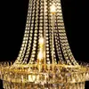 Nuevos Accesorios de Boda Lámpara de Cristal Decoración de Salón de Bodas Decoración de Salón de Cristal Lámpara Acrílica de Múltiples Niveles Candelabro Grande